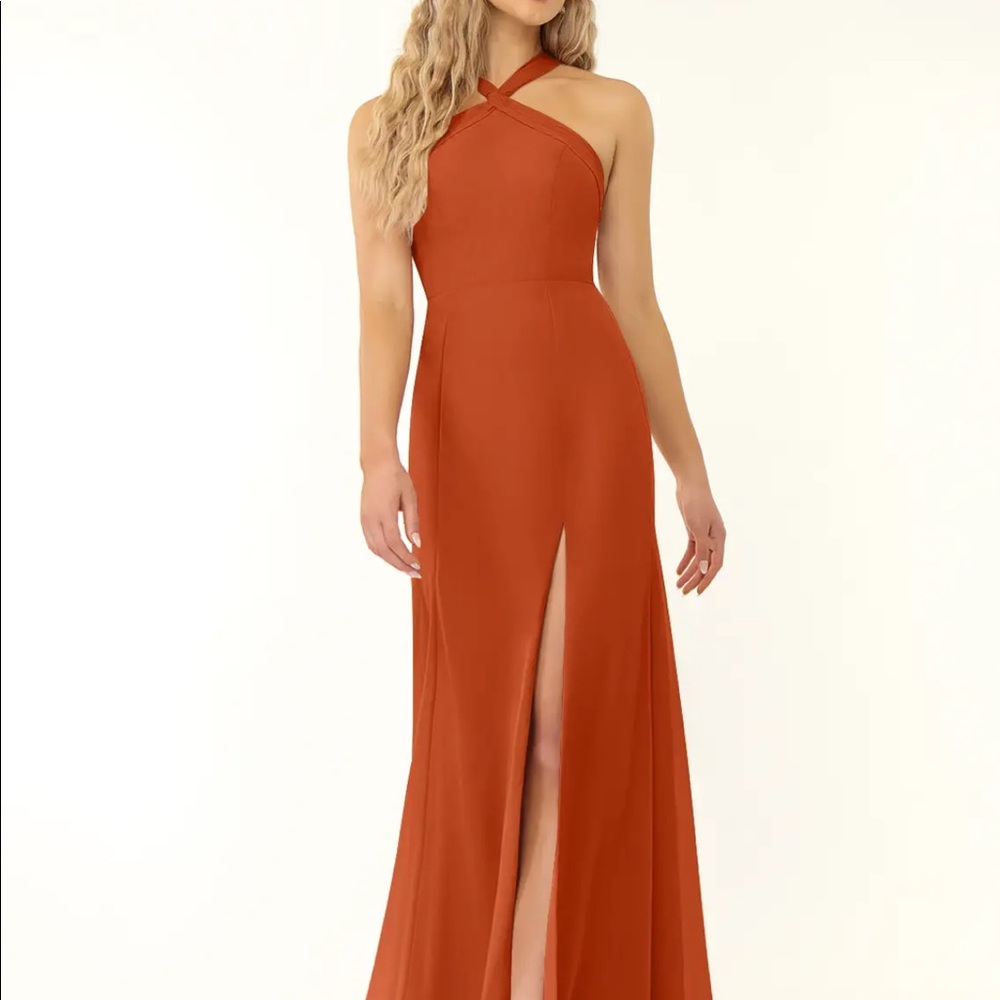 🏷️NWT  -   Paprika Bridesmaid Prom Formal Chiffon Gown AZAZIE sz A4  -  NWT🏷️